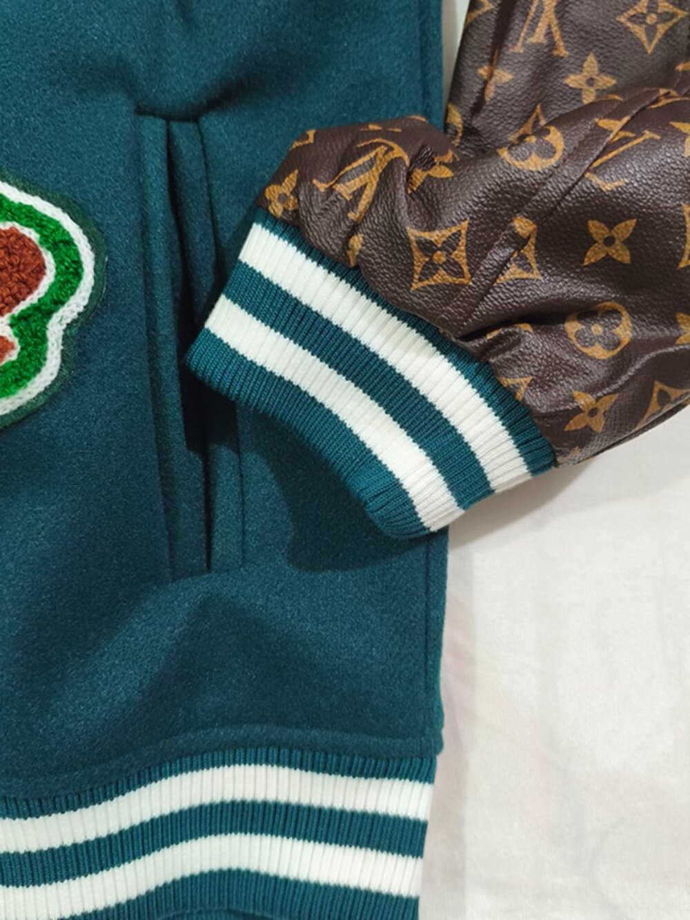 Louis Vuitton Color-Blocked Retro Baseball Jacket - Picture 4 of 8